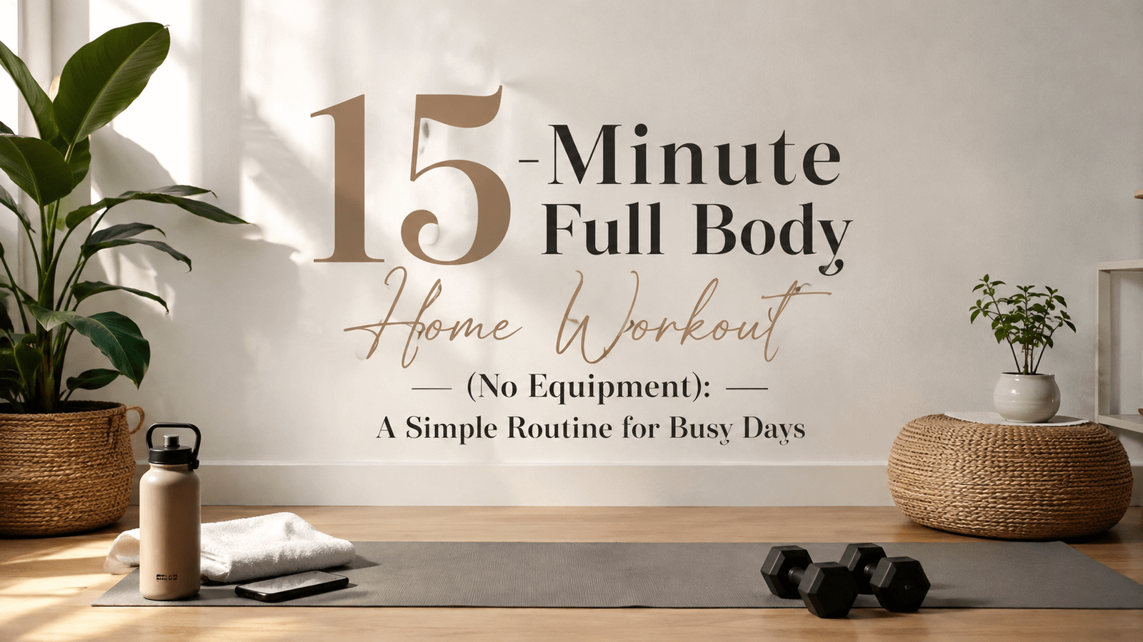 15-Minute Full Body Home Workout (No Equipment) A Simple Routine for Busy Days