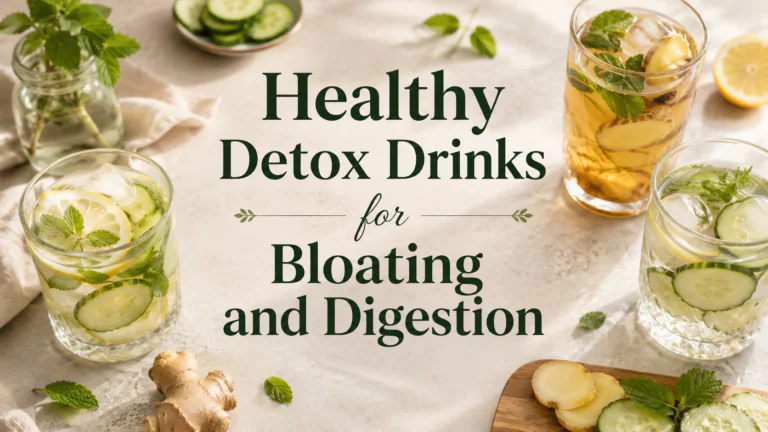 Healthy Detox Drinks for Bloating and Digestion